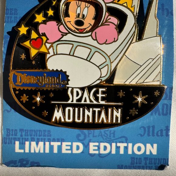 NWT Disneyland Celebrate the Mountains Space Mountain - Minnie Mouse Trading Pin - Picture 4 of 14